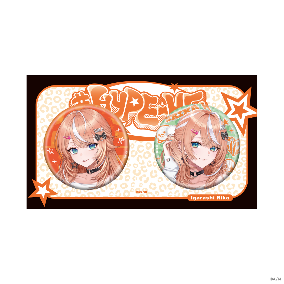 [預訂] Nijisanji 【#HYPE-ME】グリッター缶バッジ セット (徽章set) [NIJISANJI Official Store 6th Anniversary]
