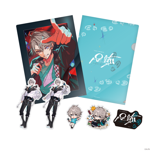 [預訂] Nijisanji 【甲斐田晴 1st Live 足跡】クリアファイル＆ステッカーセット (透明資料夾&貼紙)