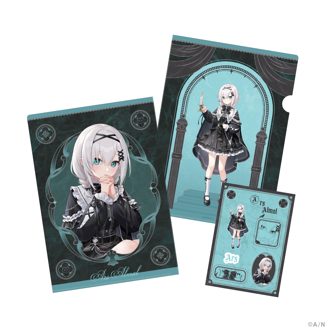 [預訂] Nijisanji 【Haunted School】クリアファイル＆ステッカーシート(A4file& 貼紙)