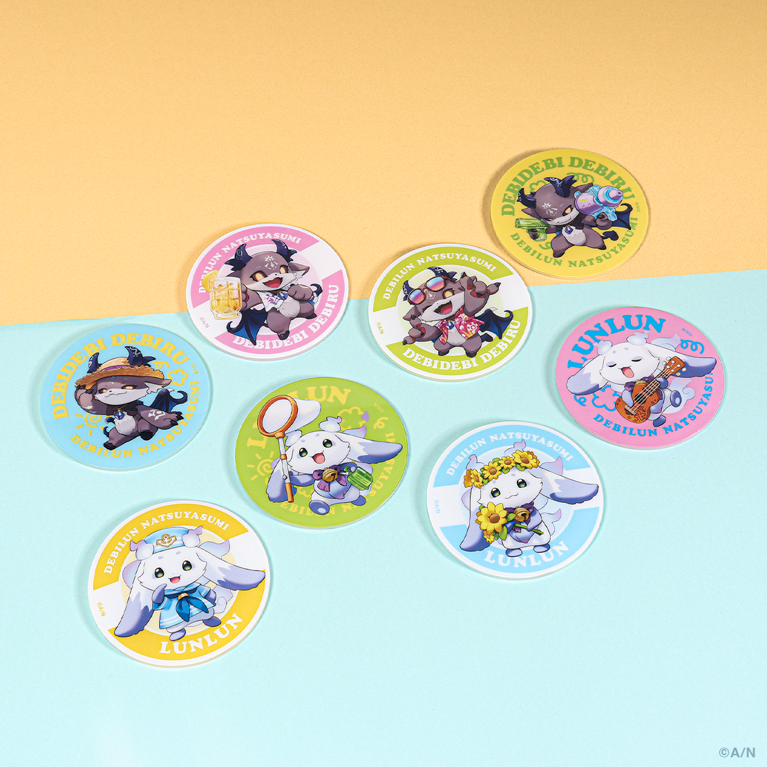 [Pre-order] Nijisanji 【でびるんとなつやすみ】Random Acrylic Stickers