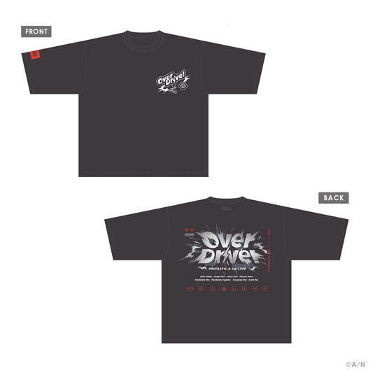 [預訂] Nijisanji 【MECHATU-A 1st LIVE】ビッグシルエットTシャツ (T恤) 【MECHATU-A 1st LIVE "Over Drive!"】