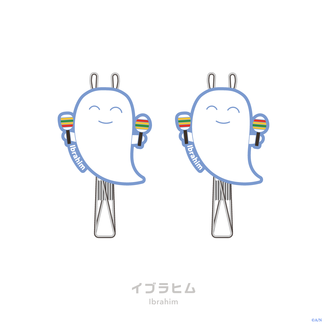 [預訂] Nijisanji 【Rainy Day Laundry】ハンガークリップ(衣架夾)
