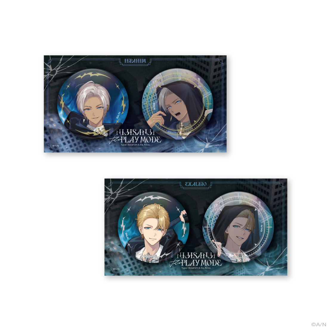 [Pre-order] Nijisanji 【Replay Mode】箔押し缶バッジ セット(Badge Set)