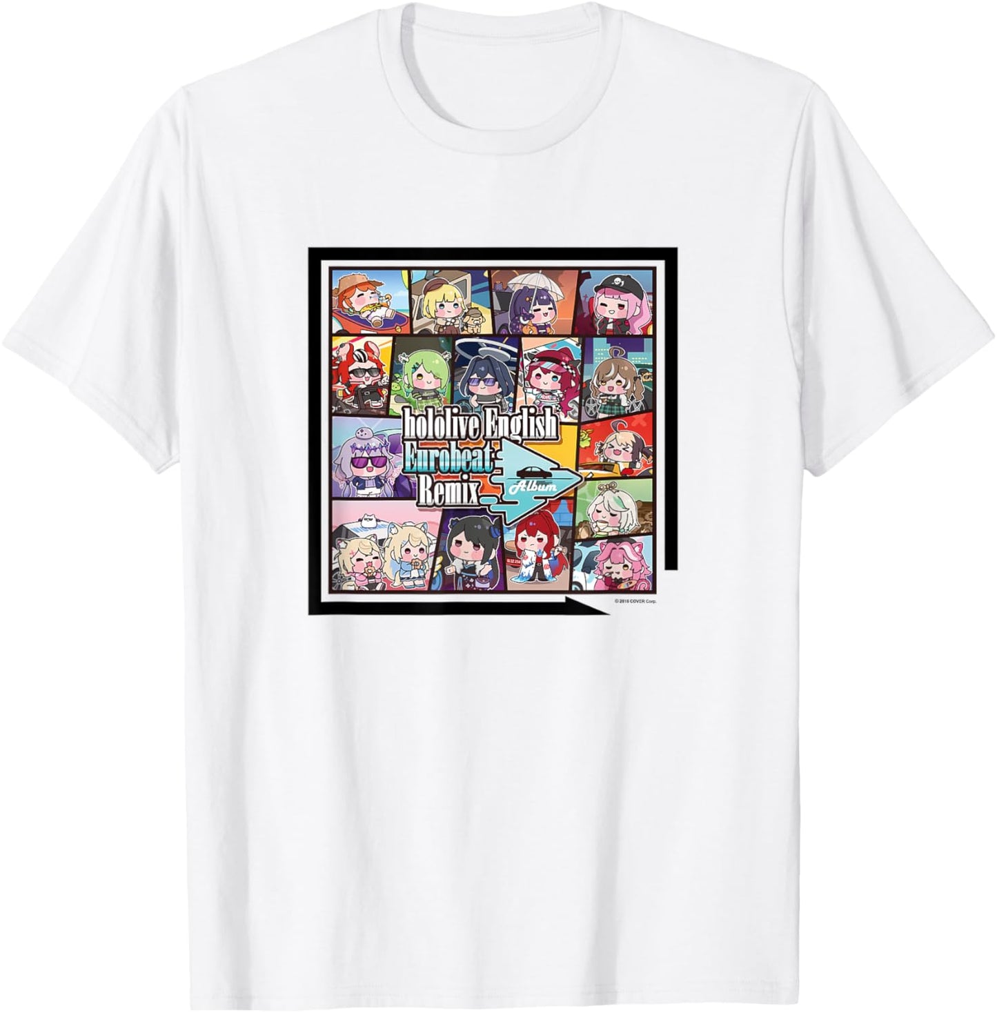 「預訂」hololive English Eurobeat Remix Album T-shirt