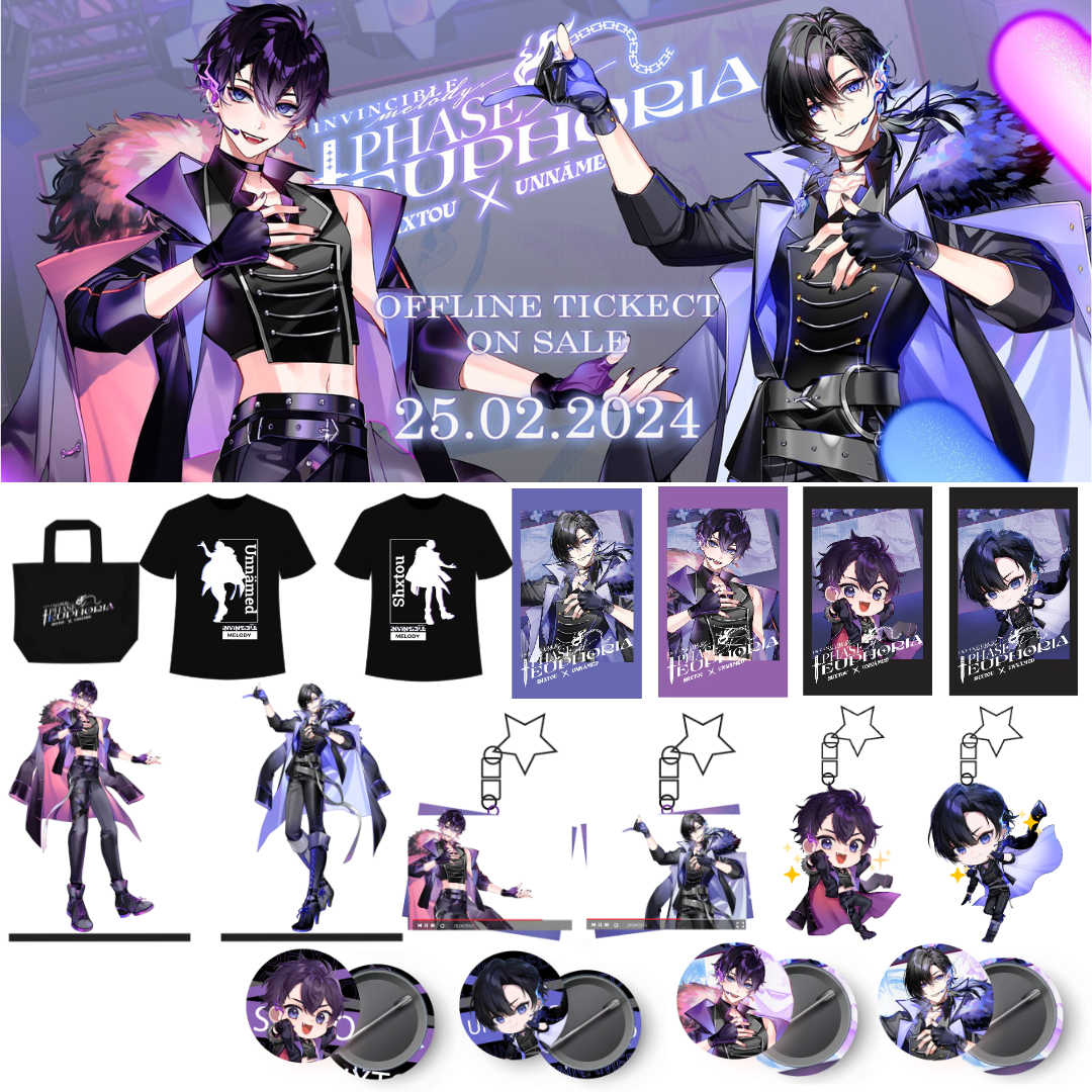 [In-stock] Shxtou & Unnämed's first 3D concert [Invincible Melody: Phase of Euphoria] concert merchandise