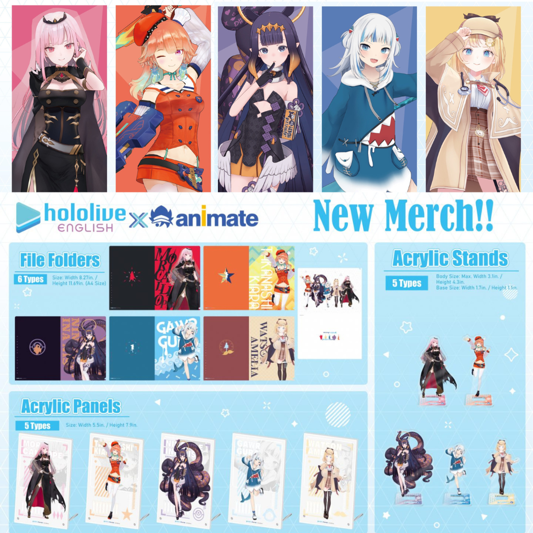 [In-stock]  Hololive English × animate oversea limited Goods