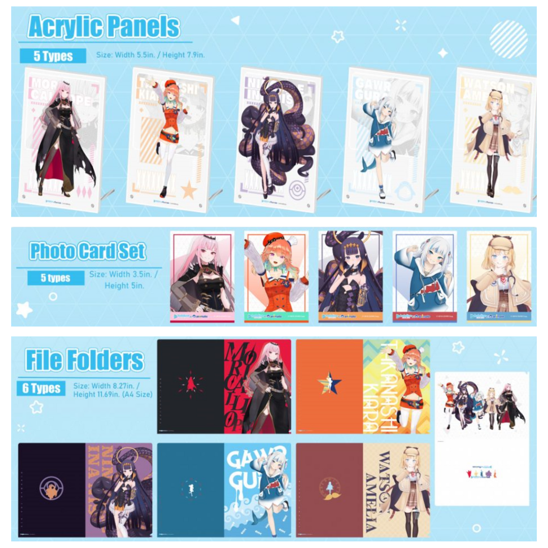 [In-stock]  Hololive English × animate oversea limited Goods