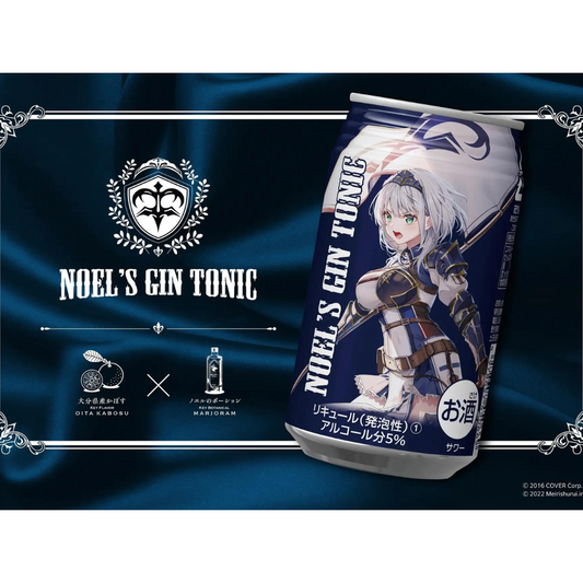「現貨」Hololive 白銀ノエル x 明利酒類コラボ第二弾 「NOEL′S GIN TONIC」罐裝酒