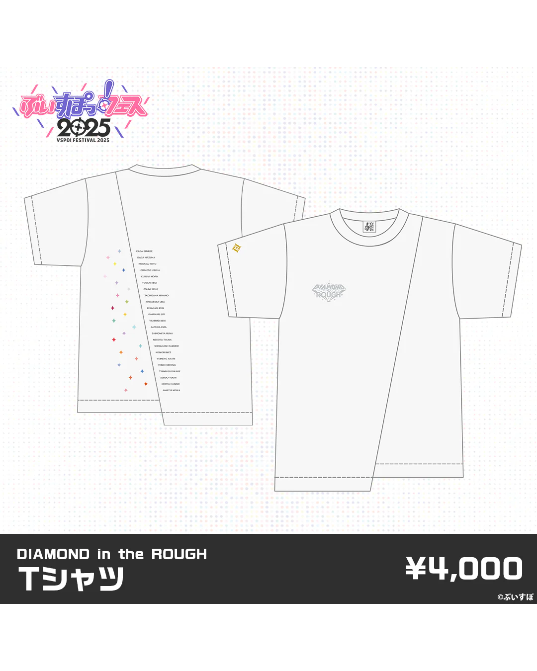  [pre-order] VSPO! FESTIVAL 2025 After-event-sale of Goods - Posters/Shikishi/T-shirts/Jackets/Penlight/Shoulder bags/Stickers/Wristbands/Drink covers