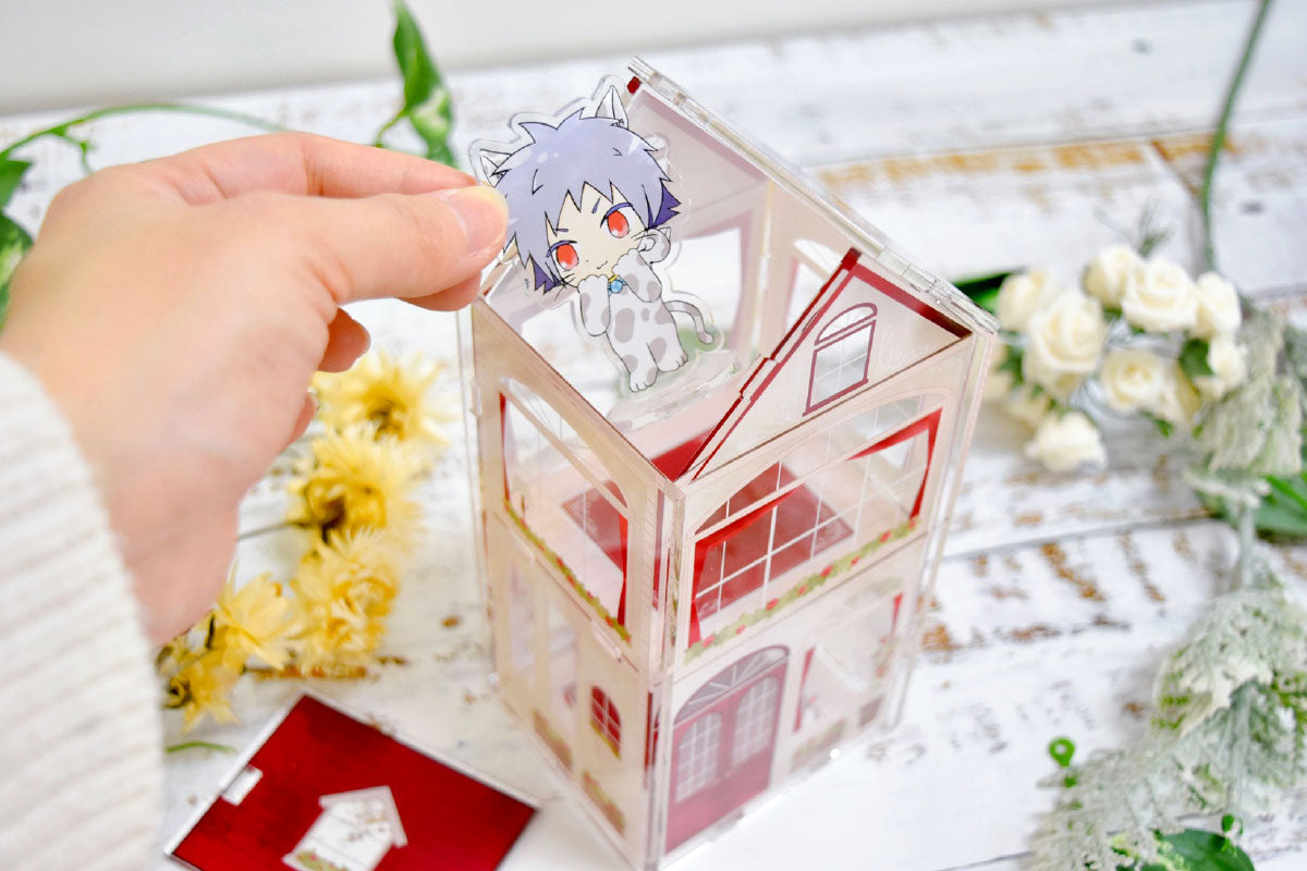 [In-stock]  [Fukuya] -House style Display Box (Q stand/~ 8cm Doll)