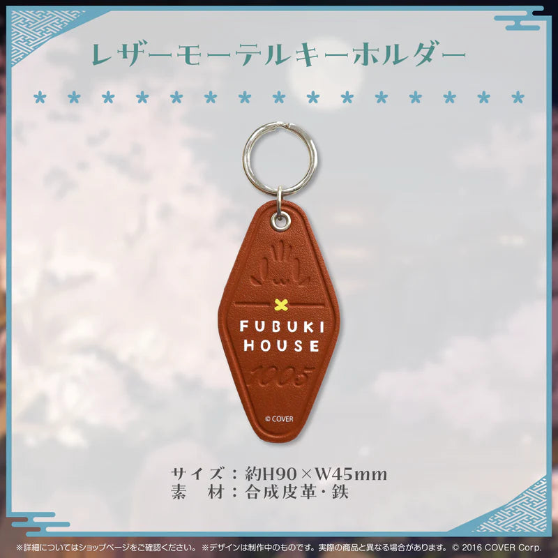  [In-stock] Hololive Shirakami Fubuki 5th Anniversary Celebration - Original Leather Keychain

