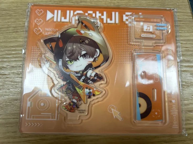 !特價!「現貨」【NIJISANJI EN × 次元波板糖 2024 電音系列 】Q版亞克力立牌- Alban Knox/ Vox Akuma/Enna Alouette
