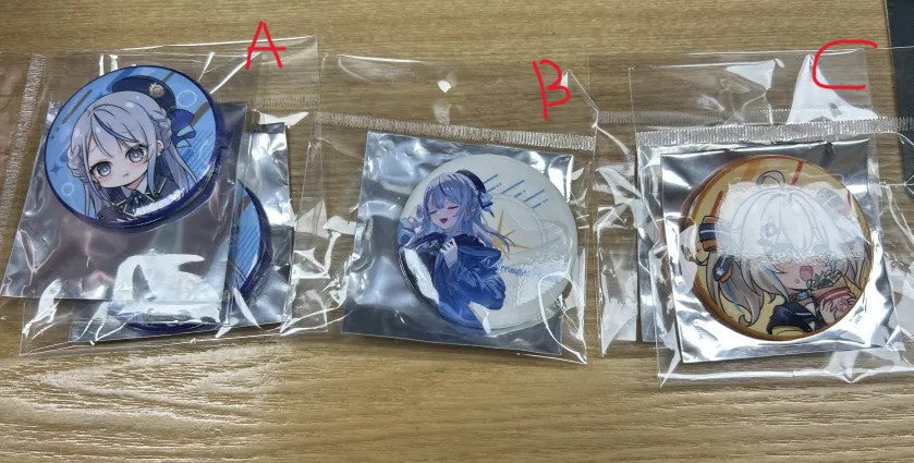 現貨 WeatherPlanet POPUP 雨海ルカ 天晴ひなた 缶バッジ