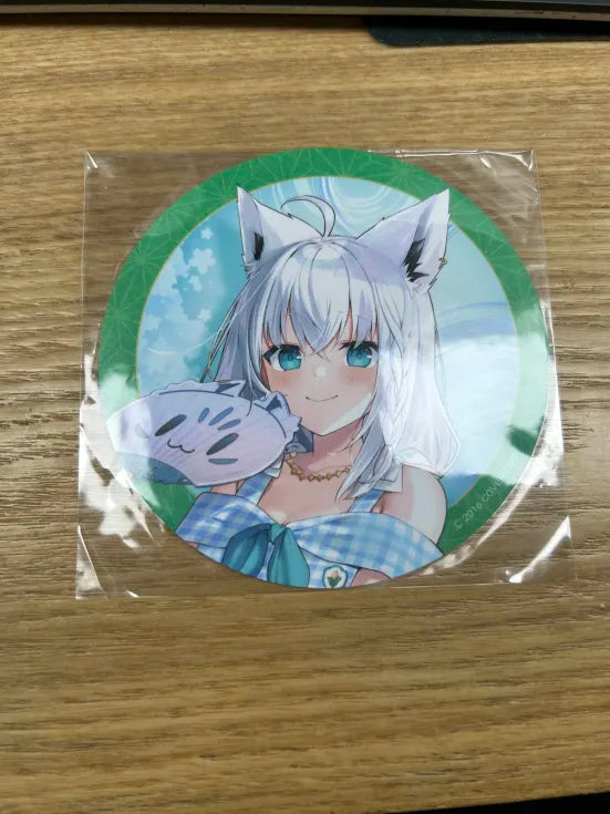 現貨 利休園 白上フブキ 特典 杯墊