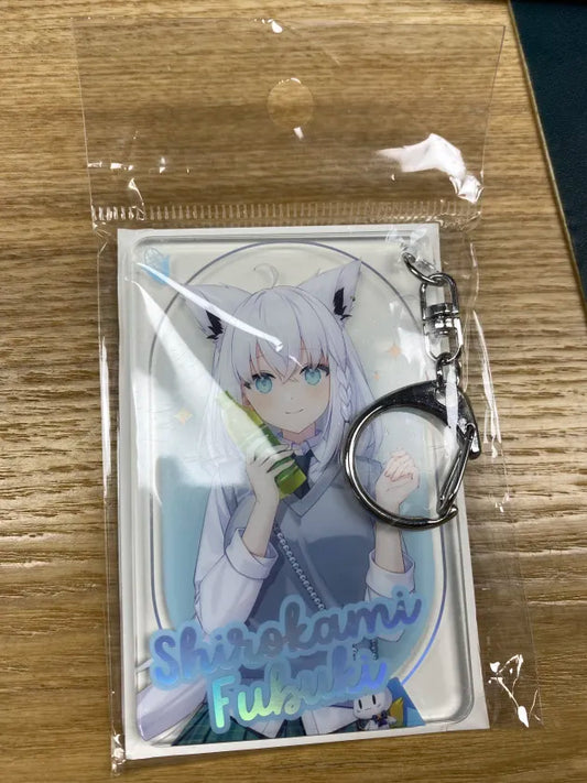 現貨 hololive Production x ANIPLUS Cafe 韓國 周邊 - GAMERS & 3期生 亞克力匙扣  白上フブキ