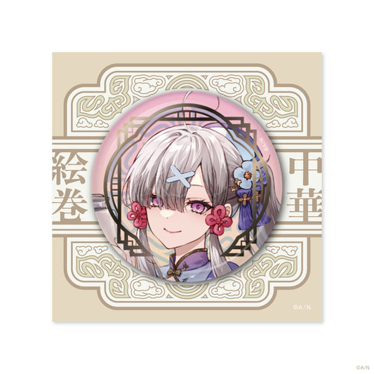 現貨 【にじさんじ 中華絵巻】箔押し缶バッジ 健屋花那
