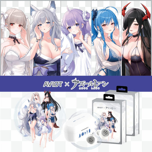 「預訂」[行貨] 《碧藍航線》(アズールレーン/Azur Lane) x  AVIOT -聯乘款 - 無線耳機 (TE-V1R-AZ2)