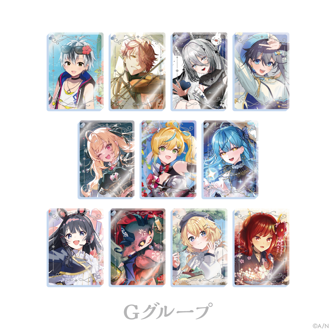[預訂] Nijisanji 【にじさんじ ノスタルジアコレクション2026】アクリルブロックキーホルダー Gグループ(亞克力塊鑰匙扣 G組)  [NIJISANJI Official Store 6th Anniversary]