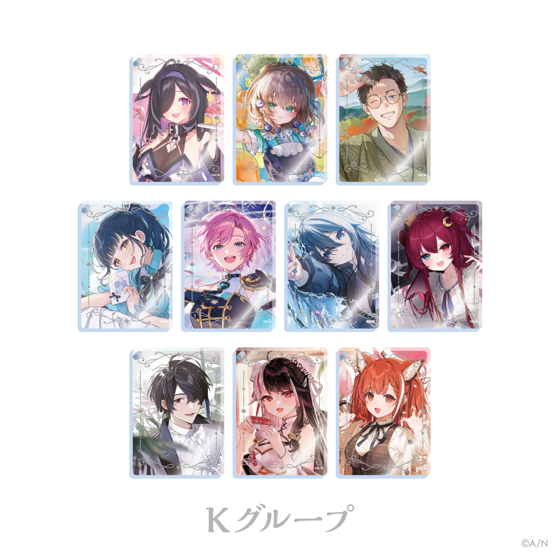[預訂] Nijisanji 【にじさんじ ノスタルジアコレクション2026】アクリルブロックキーホルダー Kグループ(亞克力塊鑰匙扣 K組)  [NIJISANJI Official Store 6th Anniversary]