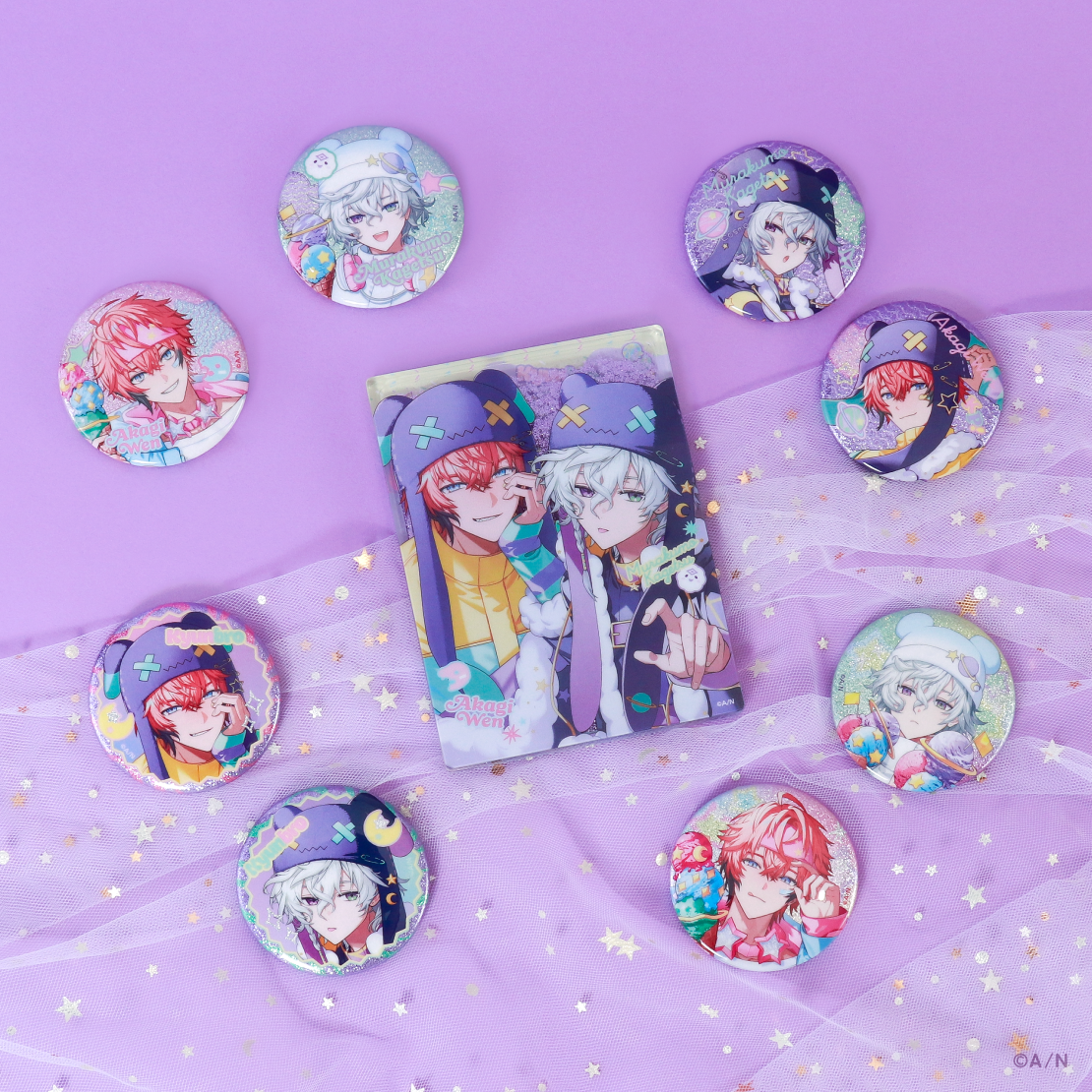 [Pre-order] Nijisanji 【きゅんbro】Glitter Acrylic Block