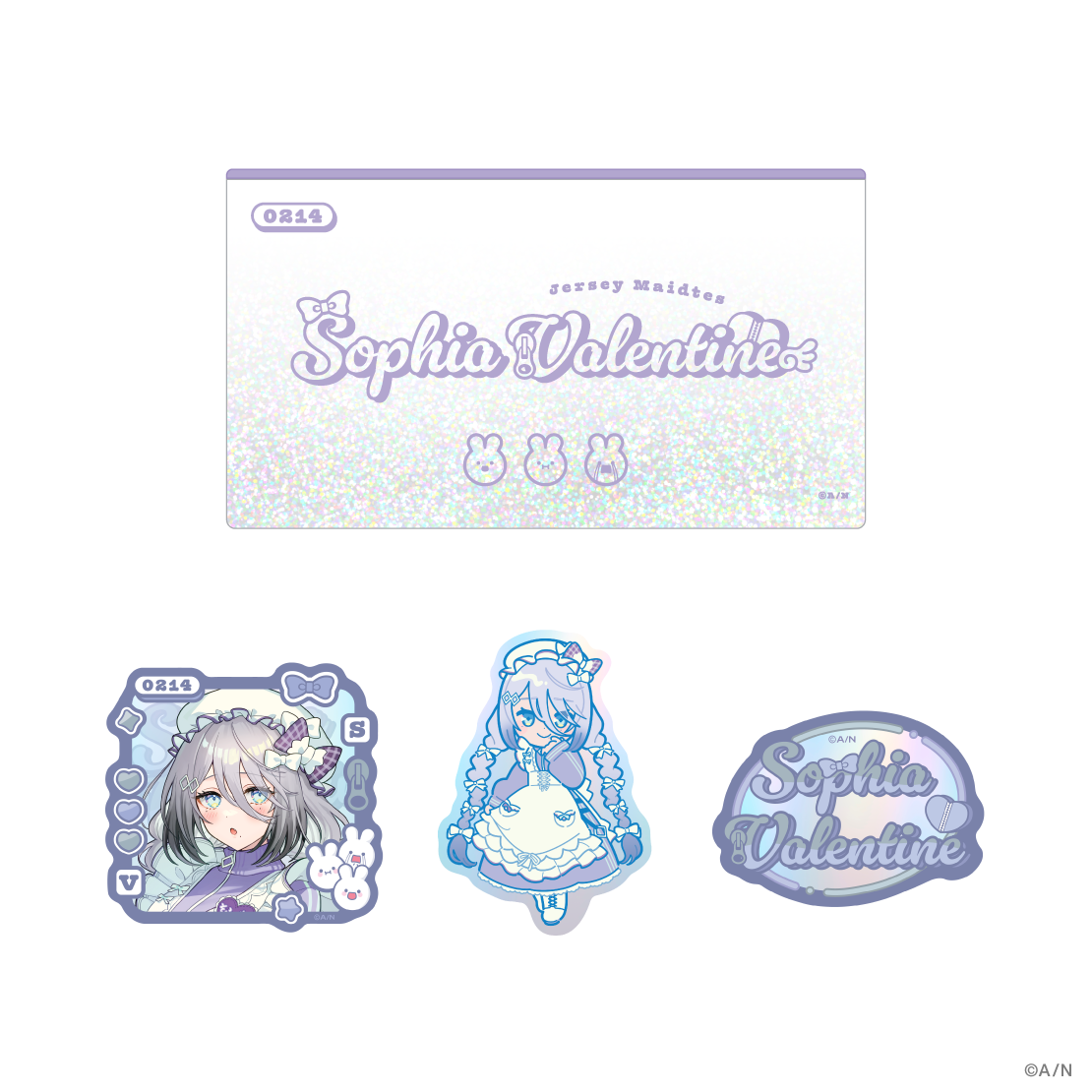 [Pre-order] Nijisanji 【Jersey Maidtes】Sticker set with pouch