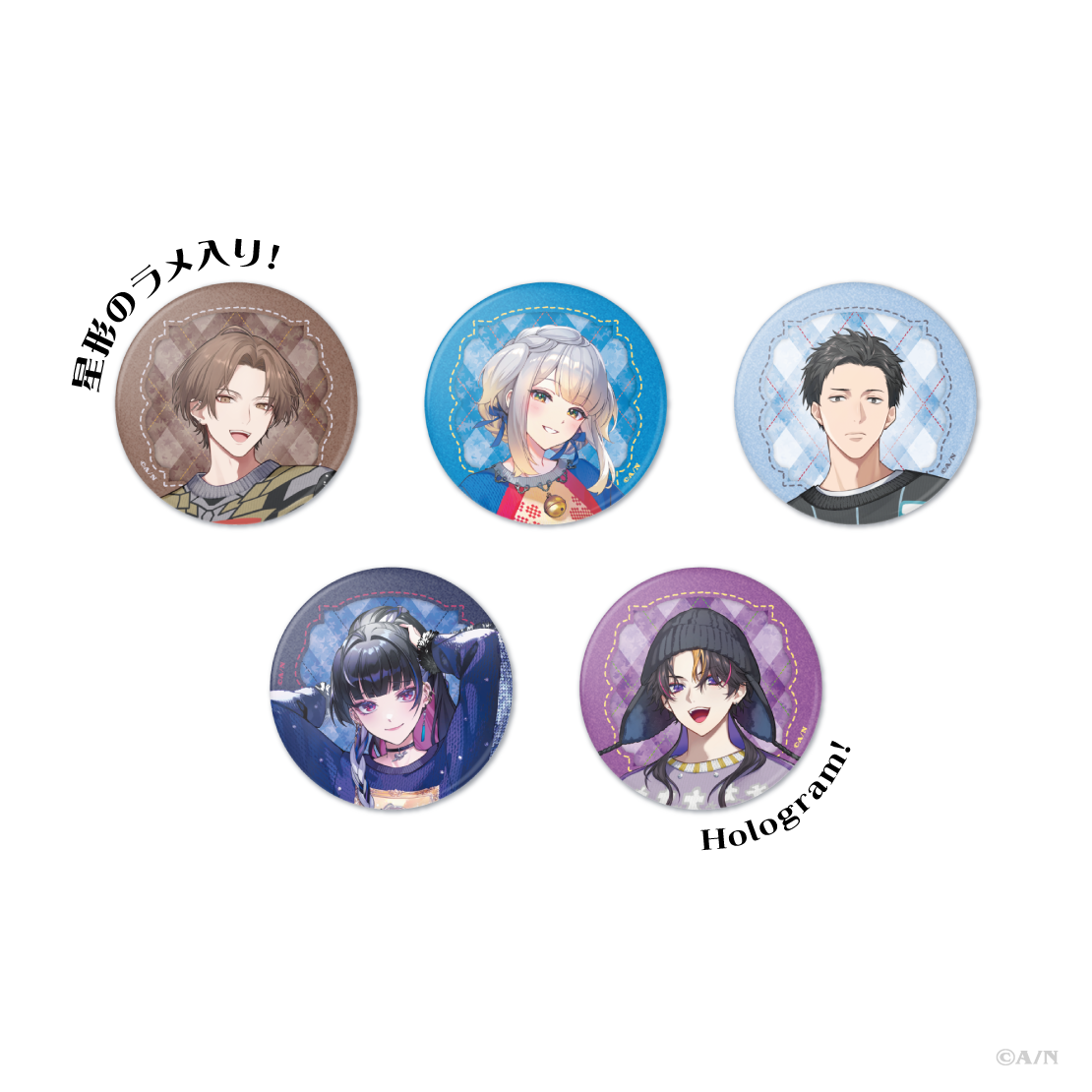 [預訂] Nijisanji 【Christmas Wear 2026】缶バッジ (徽章)