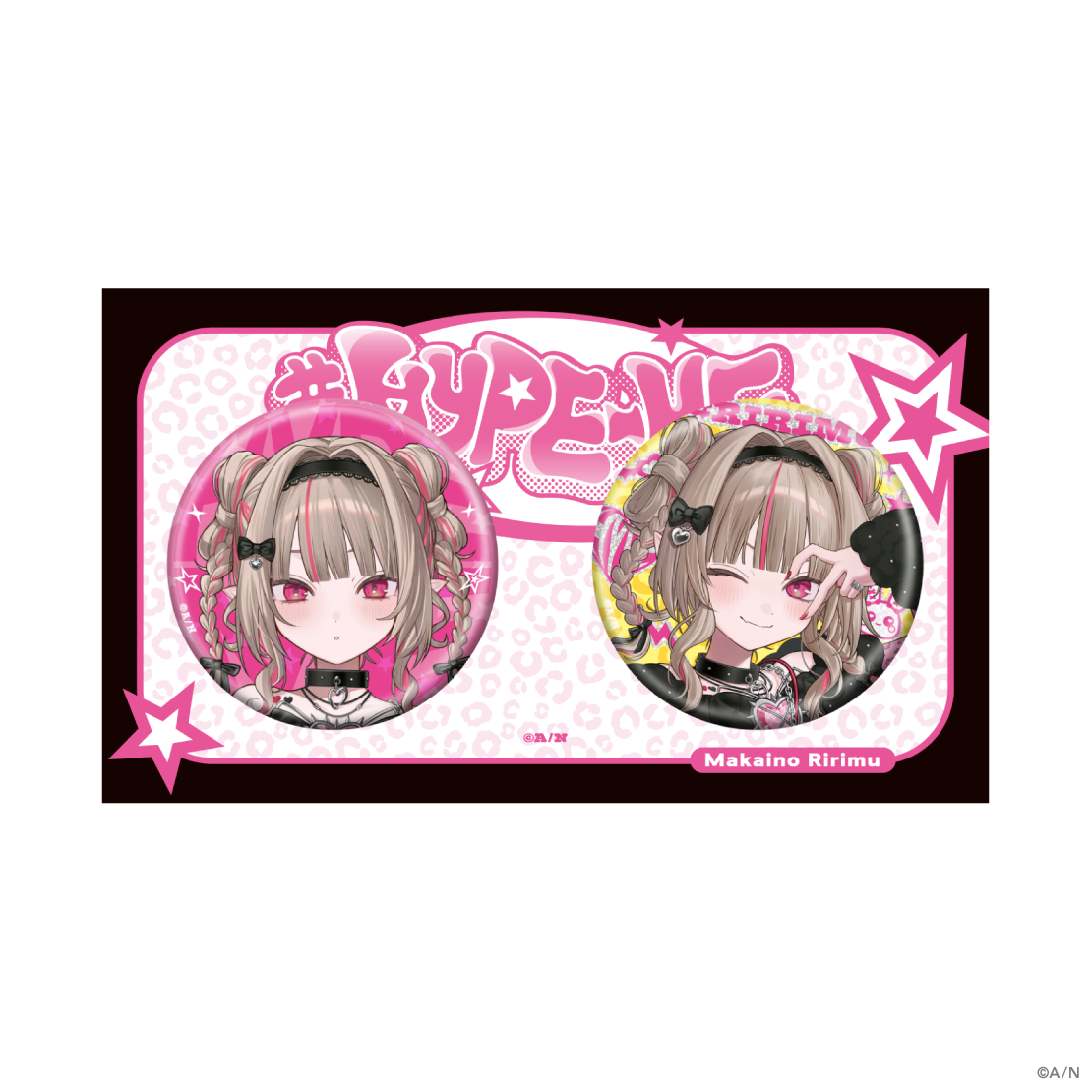[預訂] Nijisanji 【#HYPE-ME】グリッター缶バッジ セット (徽章set) [NIJISANJI Official Store 6th Anniversary]