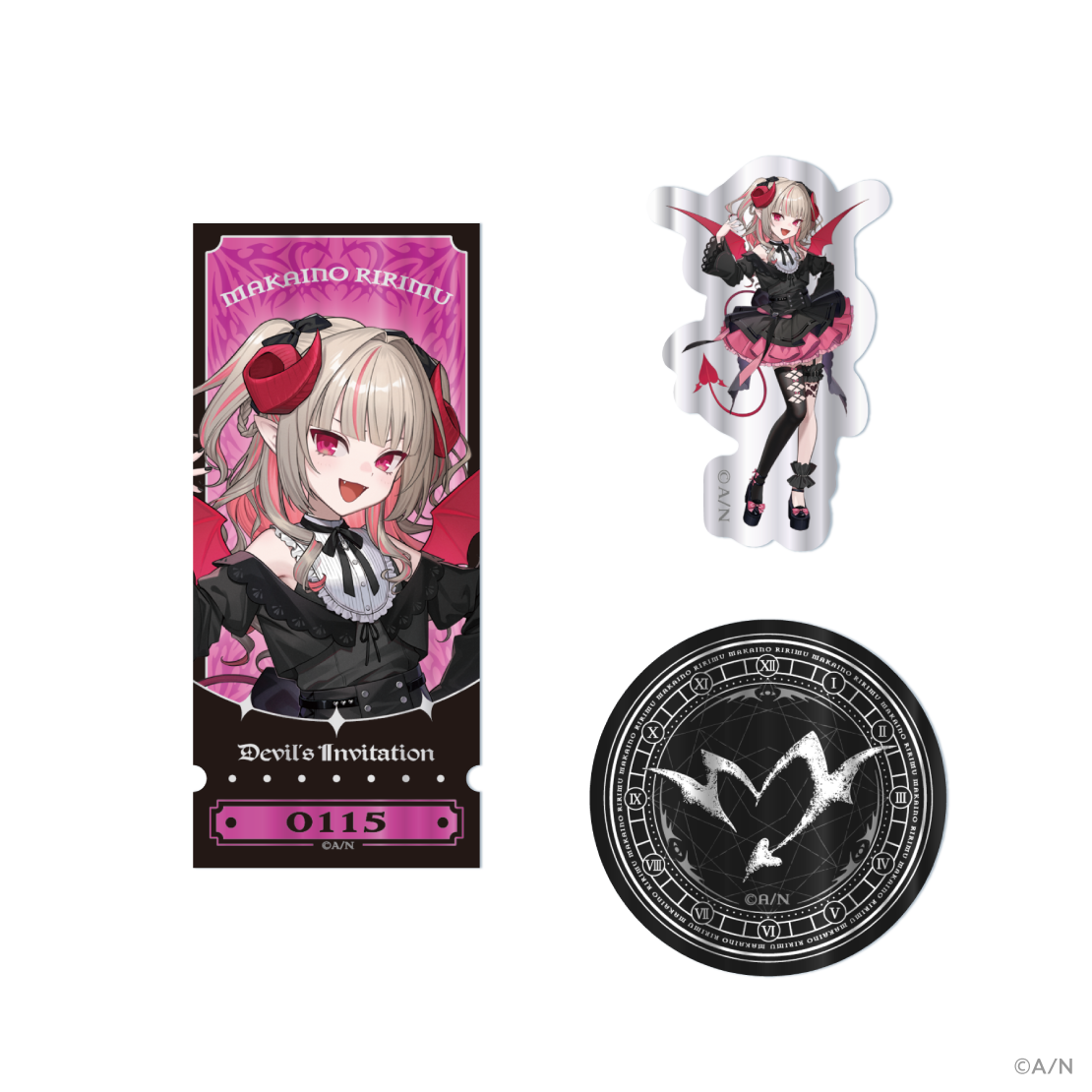 [預訂] Nijisanji 【Devil's Invitation】ステッカー セット (貼紙套裝)