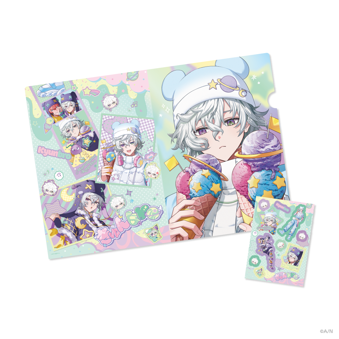 [Pre-order] Nijisanji 【きゅんbro】A4 Clear Folder & Stickers