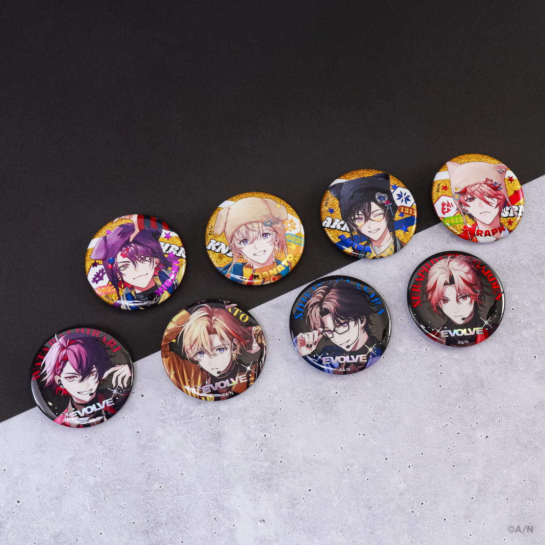 [Pre-order] Nijisanji 【VOLTACTION 2nd LIVE】ランダムキラキラ缶バッジ (Random Badge)