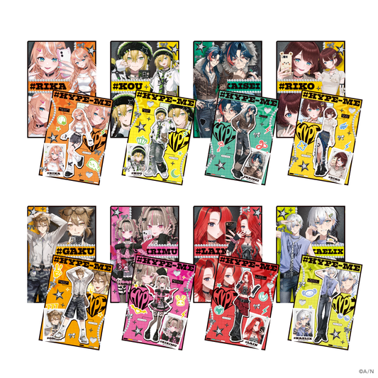 [預訂] Nijisanji 【#HYPE-ME】ラメクリアファイル ＆ミニポスター(A4file&迷你海報) [NIJISANJI Official Store 6th Anniversary]