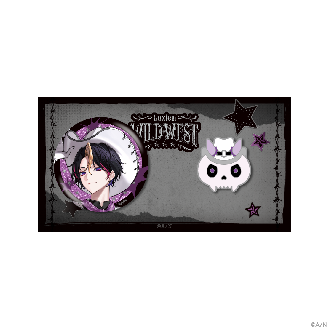 [預訂] Nijisanji 【Luxiem WILDWEST】缶バッジ＆ピンバッジセット(徽章和別針徽章套裝)