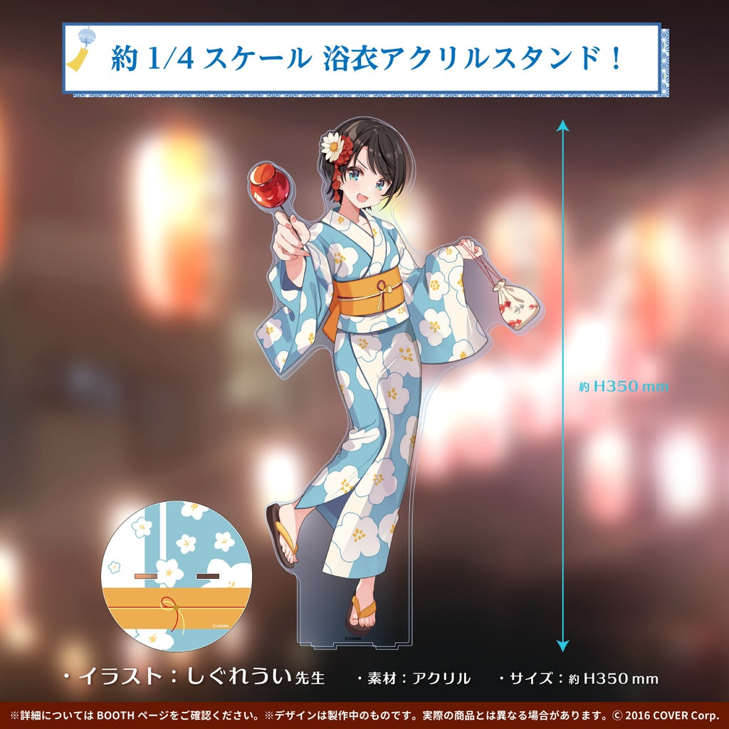  [In-stock] Hololive [Oozora Subaru Birthday Celebration 2021] Yukata ver. BIG Acrylic Stand (H:350mm)