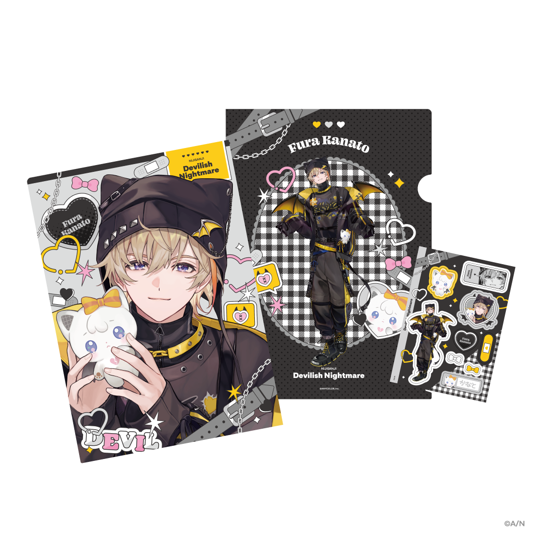 [預訂] Nijisanji 【Devilish Nightmare】クリアファイル ＆ステッカーシート(透明資料夾&貼紙)