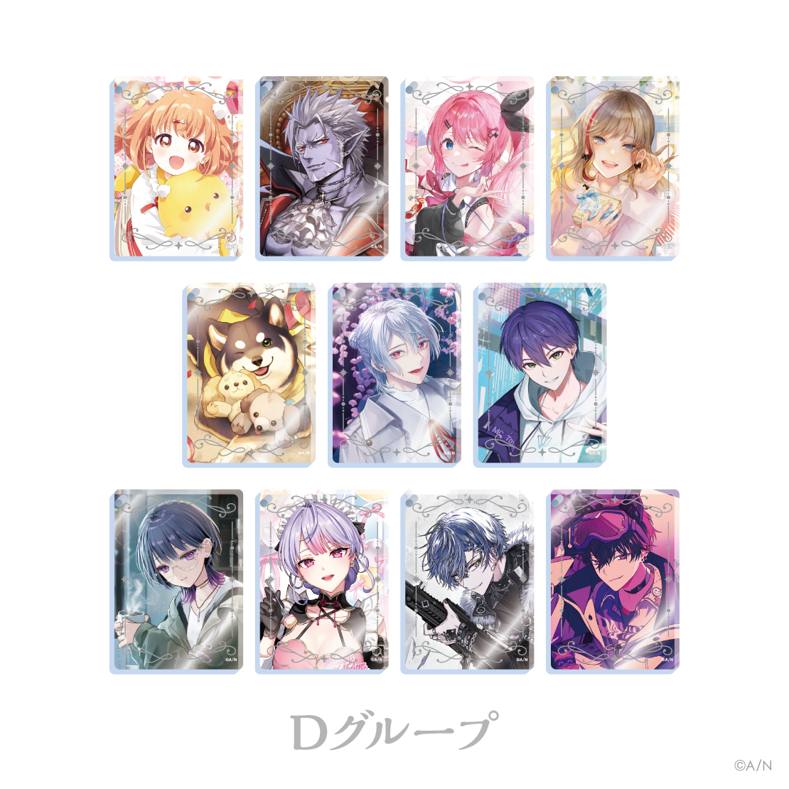 [Pre-order] Nijisanji 【Nijisanji ノスタルジアコレクション2026】アクリルブロックキーホルダー  Dグループ  (Acrylic Block Keychain D Group)

