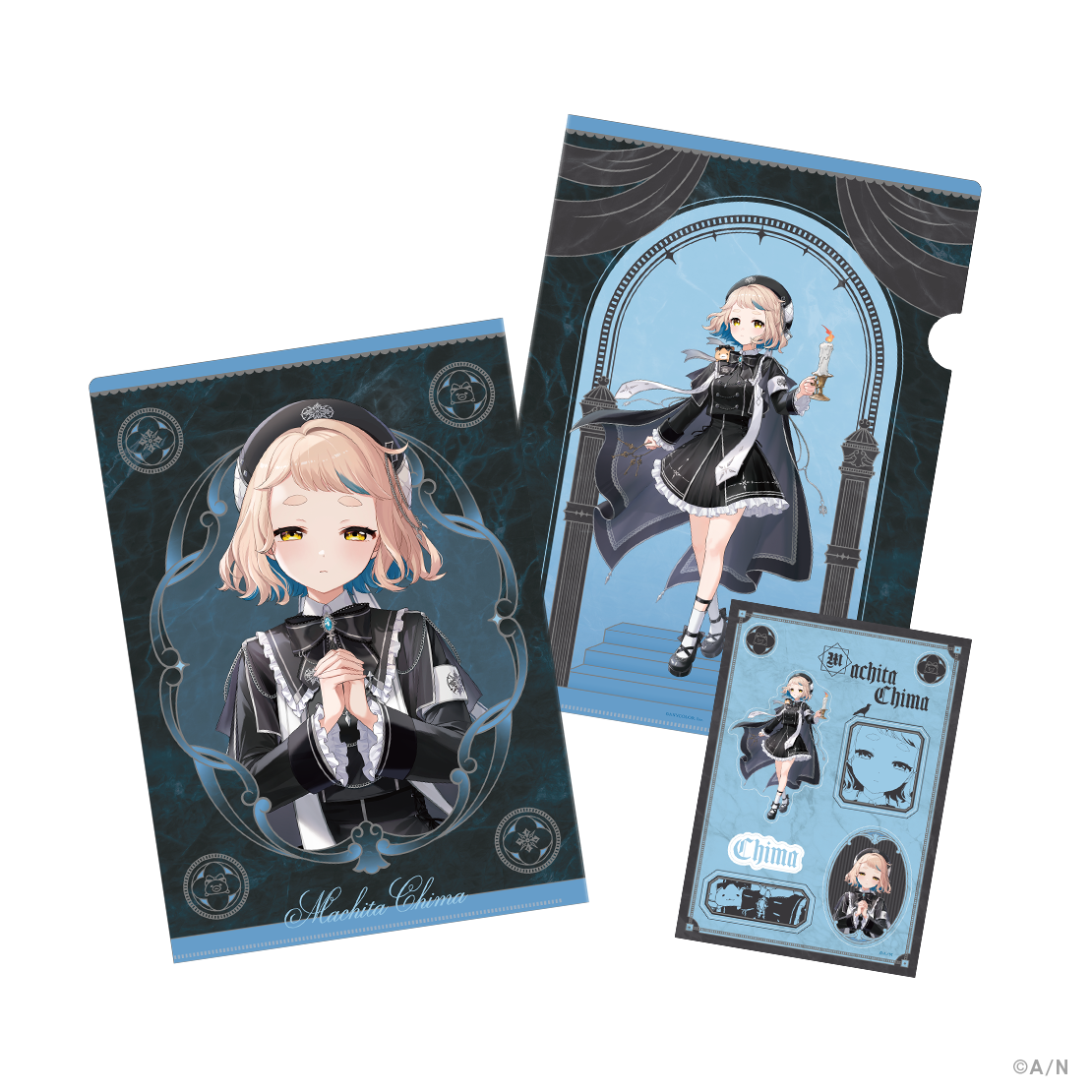 [預訂] Nijisanji 【Haunted School】クリアファイル＆ステッカーシート(A4file& 貼紙)