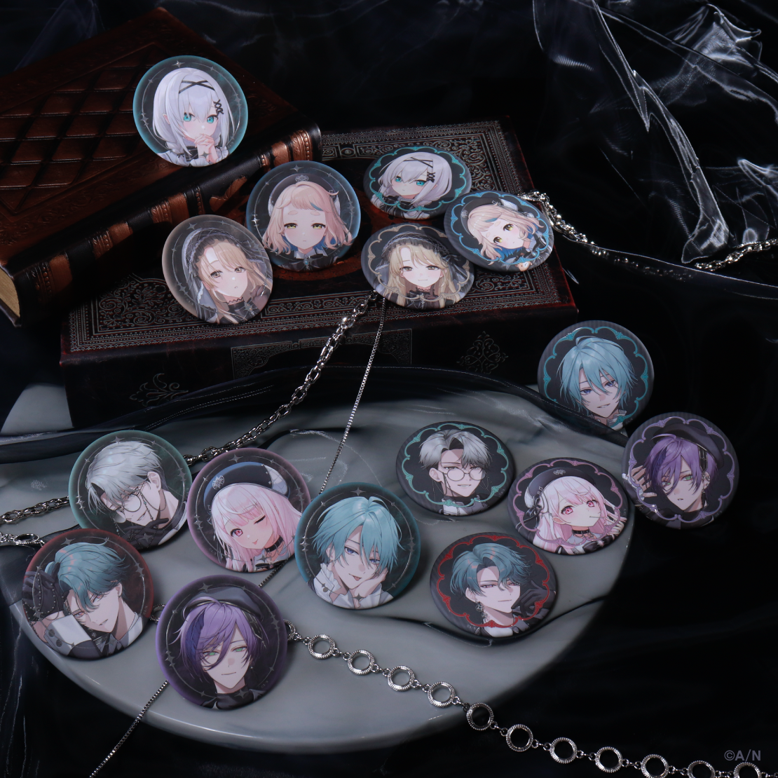 [Pre-order] Nijisanji 【Haunted School】缶バッジ (徽章)セット