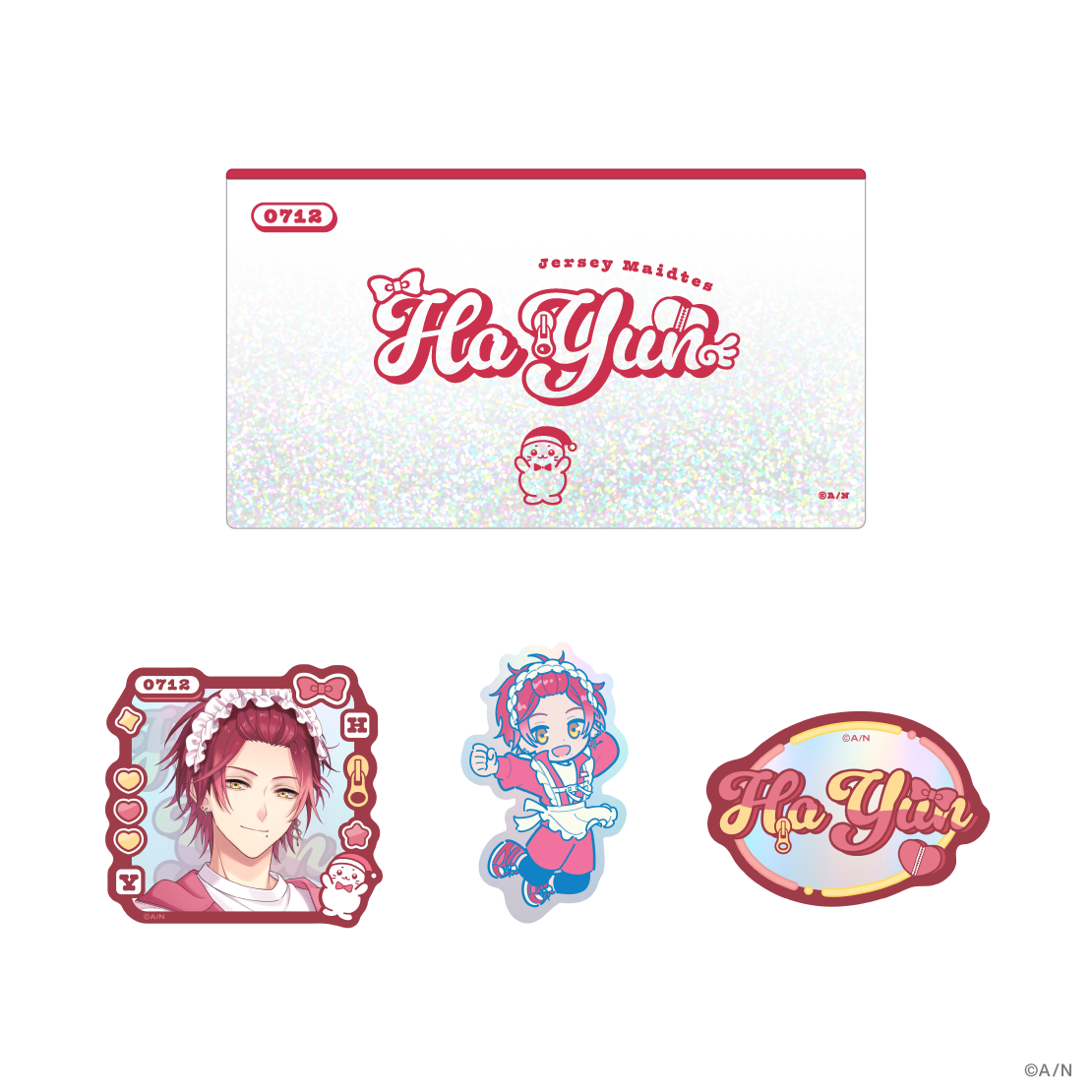 [Pre-order] Nijisanji 【Jersey Maidtes】Sticker set with pouch