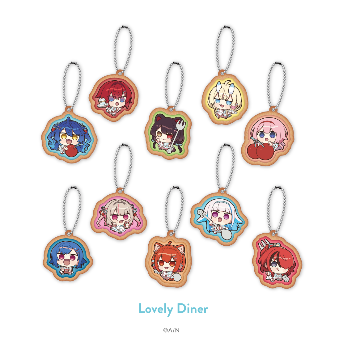 [預訂] Nijisanji 【にじさんじ 8th】キーホルダー (鑰匙扣) Lovely Diner [NIJISANJI Official Store 6th Anniversary]