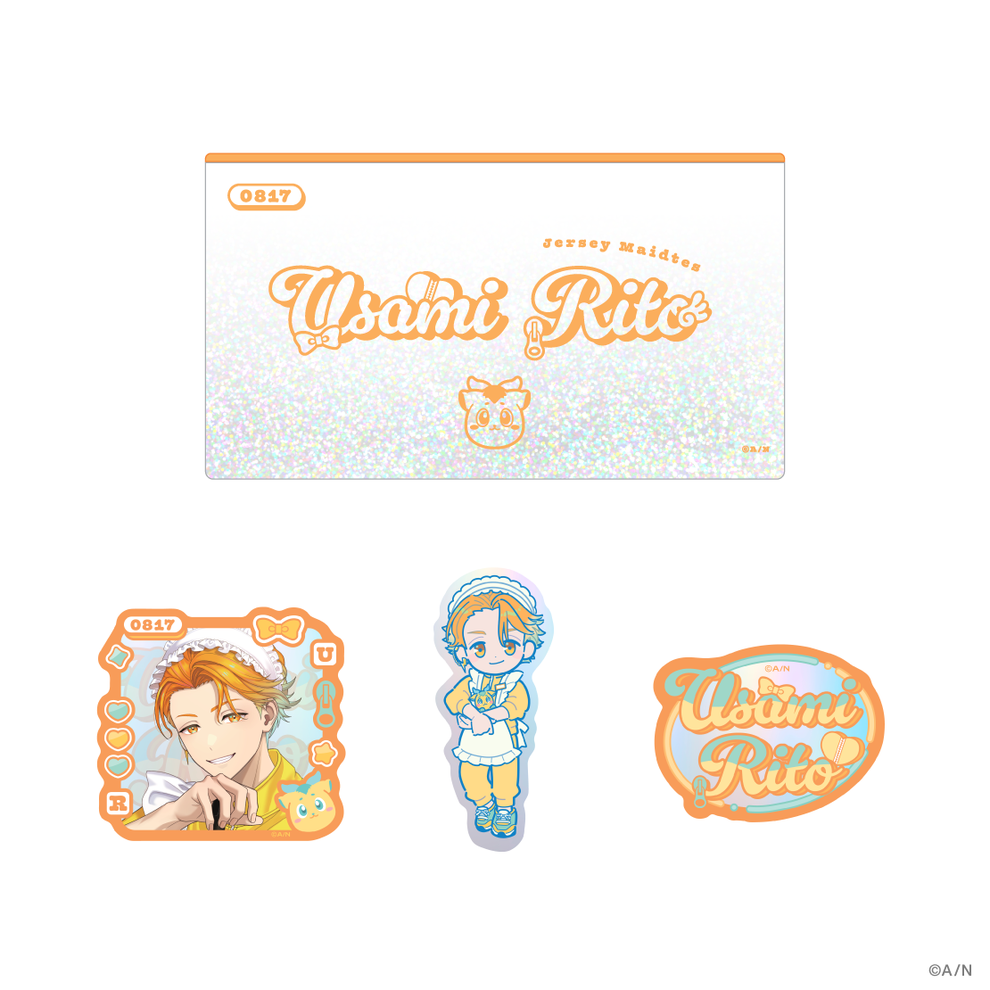 [Pre-order] Nijisanji 【Jersey Maidtes】Sticker set with pouch
