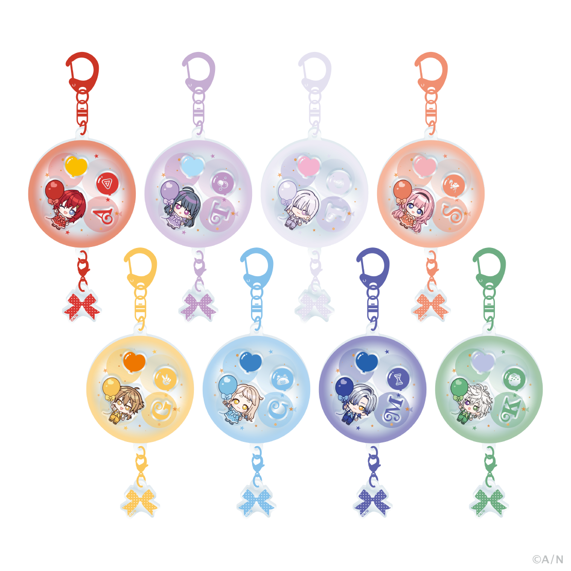 [預訂] Nijisanji 【ふわふわバルーン】シャカシャカアクリルキーホルダー (亞克力鑰匙扣)