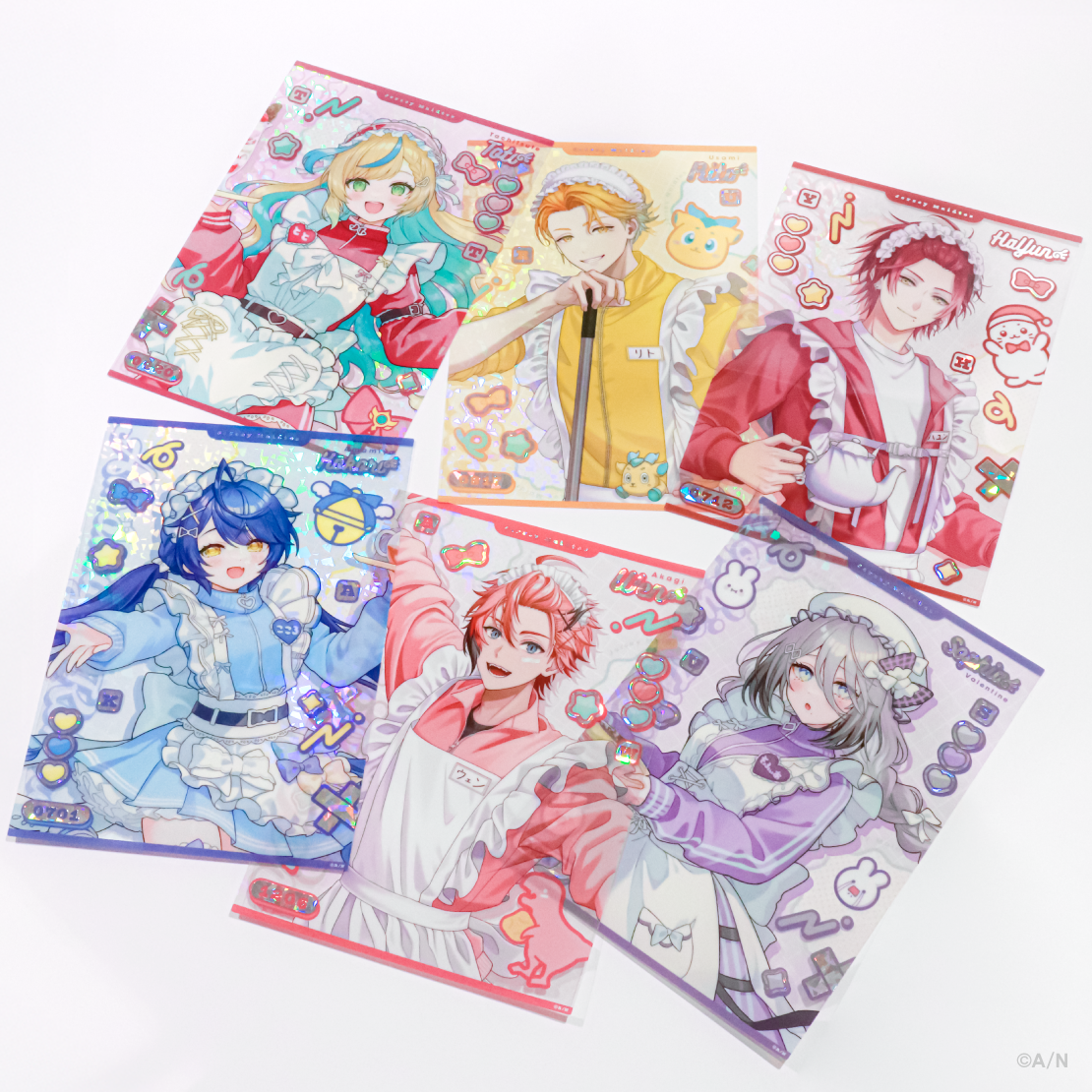 [Pre-order] Nijisanji 【Jersey Maidtes】Gold foil transparent poster