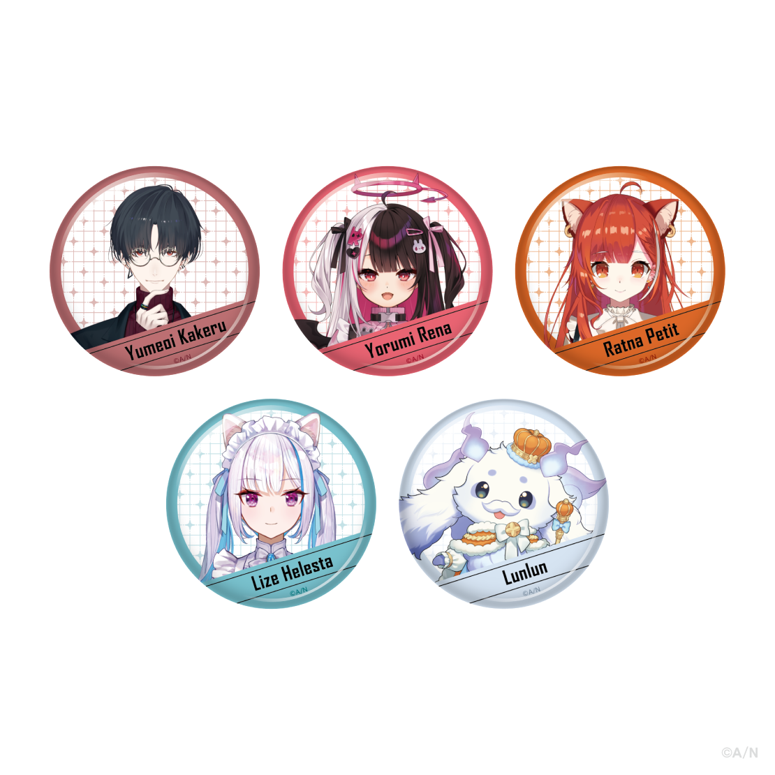 [預訂] Nijisanji 【Another Style Goods vol.1】缶バッジ (徽章) [NIJISANJI Official Store 6th Anniversary]