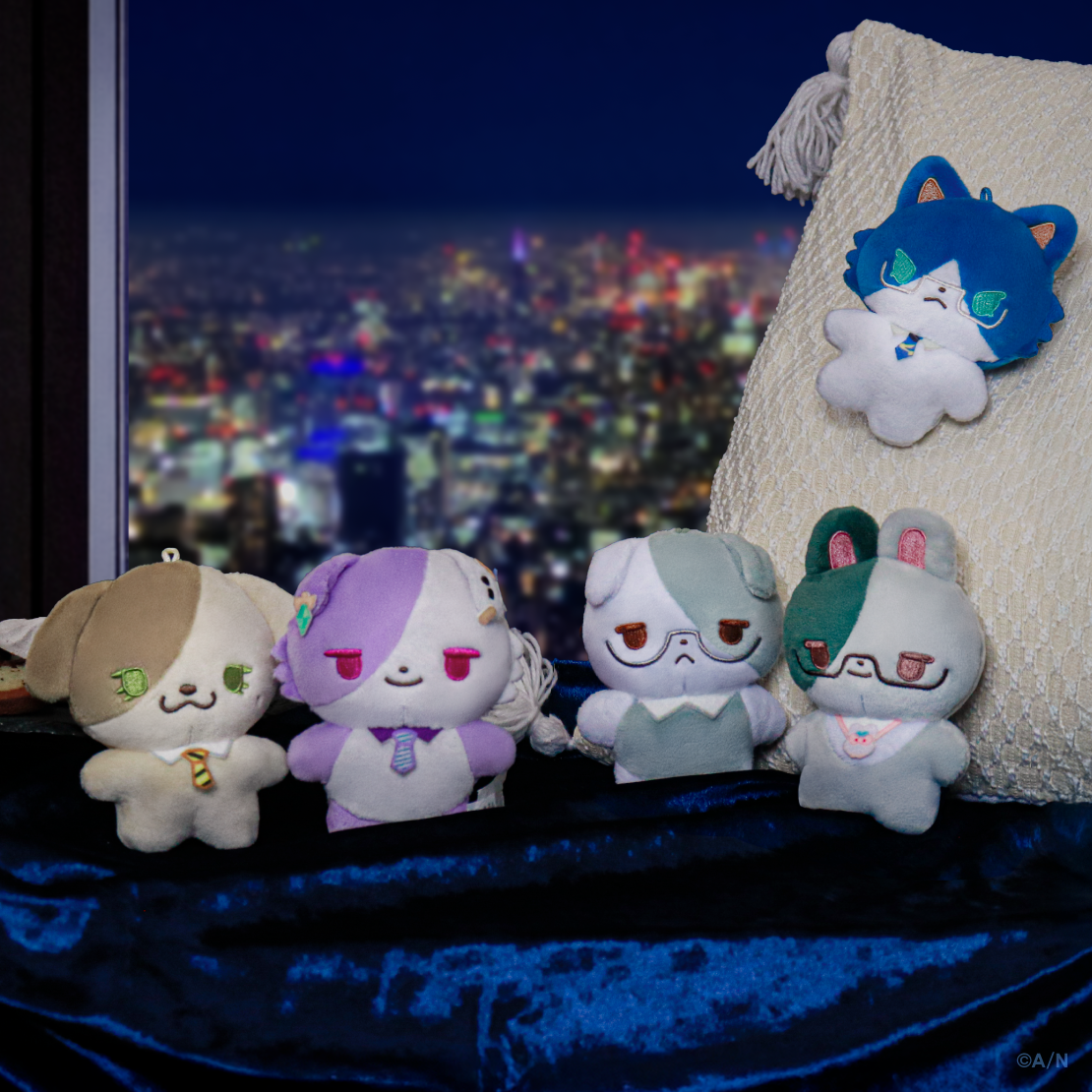 [預訂] Nijisanji 【にじたうん 8ちょうめ】ぬいぐるみマスコット(NIJI town 公仔鑰匙扣) [NIJISANJI Official Store 6th Anniversary]