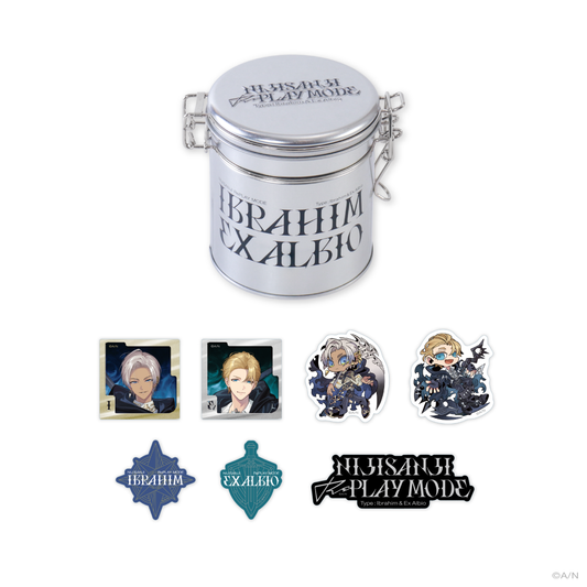 [Pre-order] Nijisanji 【Replay Mode】ブリキ缶入りステッカー セット(Sticker Set for Tin Can)