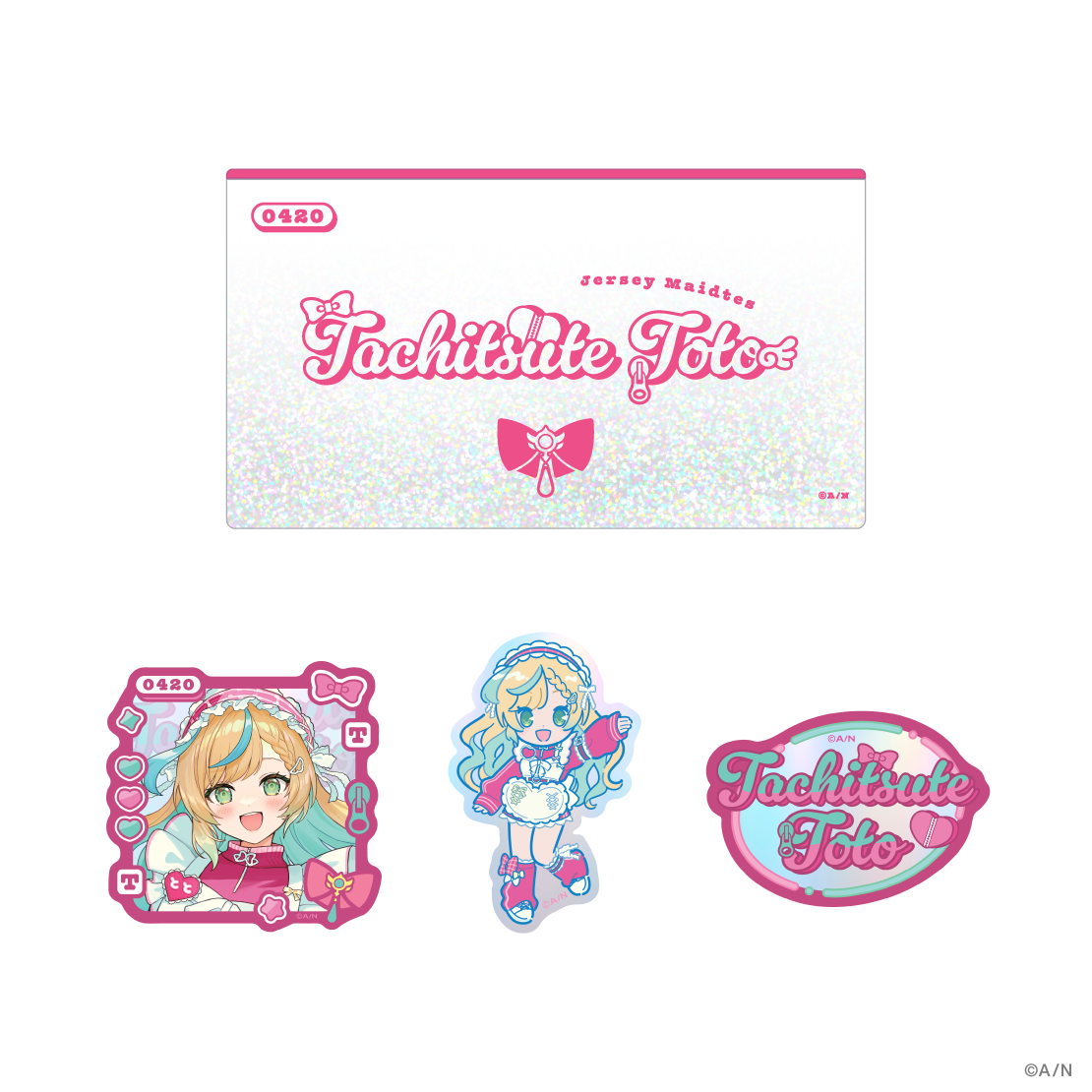 [Pre-order] Nijisanji 【Jersey Maidtes】Sticker set with pouch