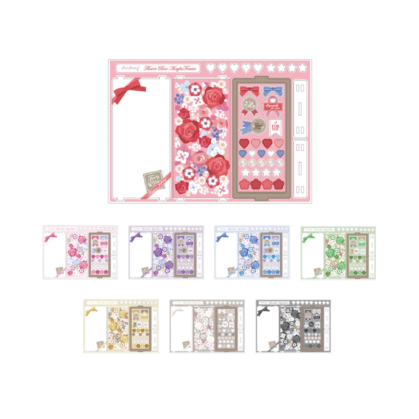 [In-stock]  [Fukuya] -Flower Acrylic Frame (Qver. stand/Proportional stand)
