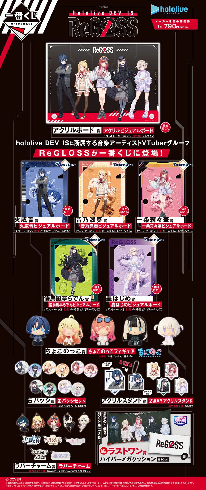 [現貨] Hololive 一番賞 [hololive DEV_IS ReGLOSS] 原箱 (2025年11月)