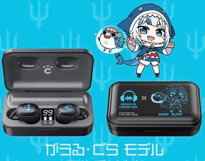 「現貨」Hololive 藍牙耳機  (森カリオペ/Gawr Gura)