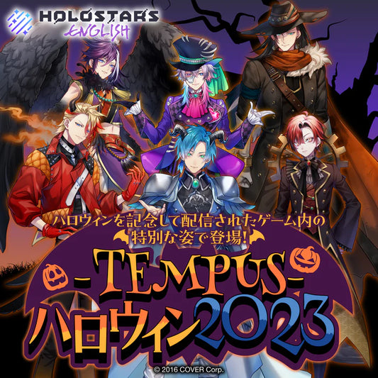 [In-stock]  HOLOSTARS English -TEMPUS- Halloween 2023 - Acrylic Stand/Metal style Badge